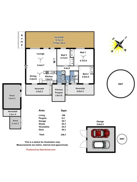 Floorplan of Homely house listing, 2 Hooper Rd, Tungkillo SA 5236
