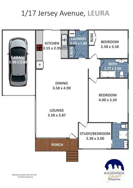 Floorplan of Homely house listing, 1/17 Jersey Avenue, Leura NSW 2780