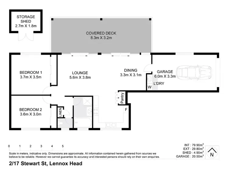 Floorplan of Homely townhouse listing, 2/17 STEWART STREET, Lennox Head NSW 2478
