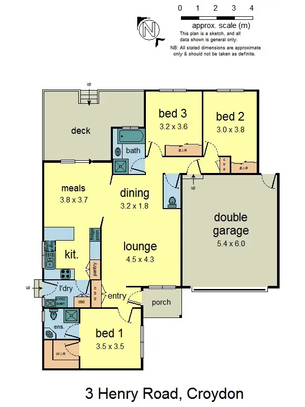 Floorplan of Homely house listing, 3 Henry Road, Croydon VIC 3136