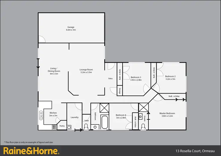 Floorplan of Homely house listing, 13 Rosella Court, Ormeau QLD 4208