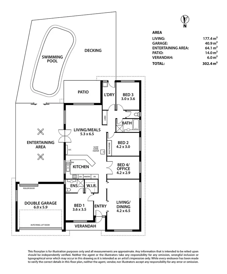 Floorplan of Homely house listing, 16 Webber Drive, Nairne SA 5252