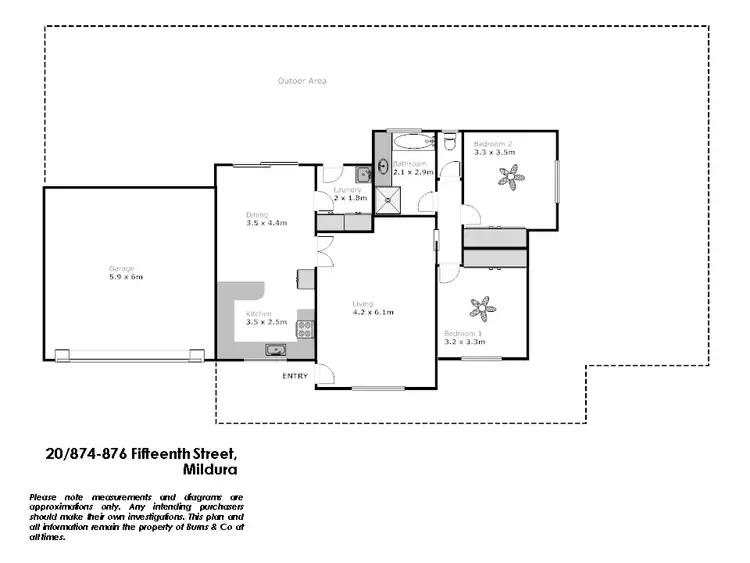 Floorplan of Homely house listing, 20/874-876 Fifteenth Street, Mildura VIC 3500