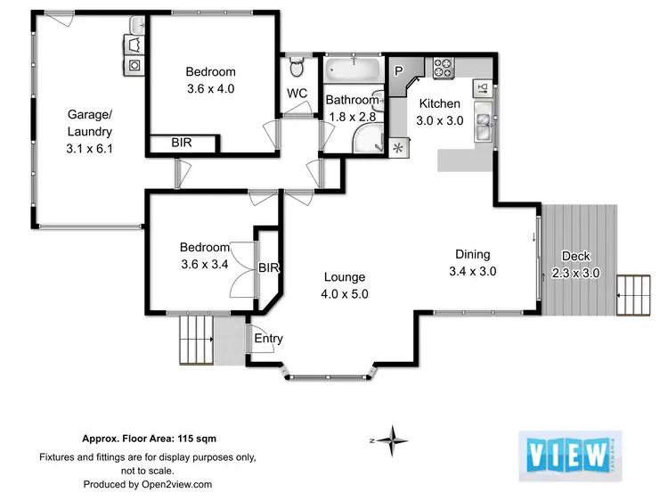 Floorplan of Homely townhouse listing, 2/21 Paige Court, Warrane TAS 7018