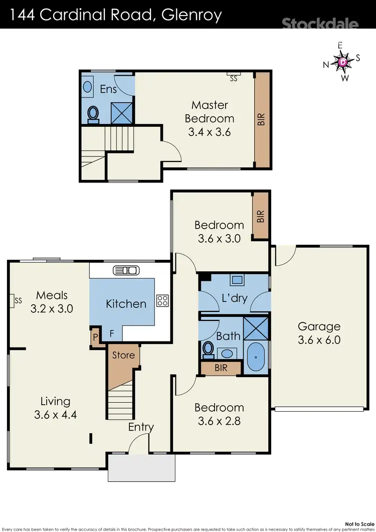 Floorplan of Homely townhouse listing, 144 Cardinal Road, Glenroy VIC 3046