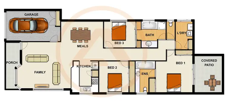 Floorplan of Homely house listing, 65 Lakeside Crescent, Forest Lake QLD 4078