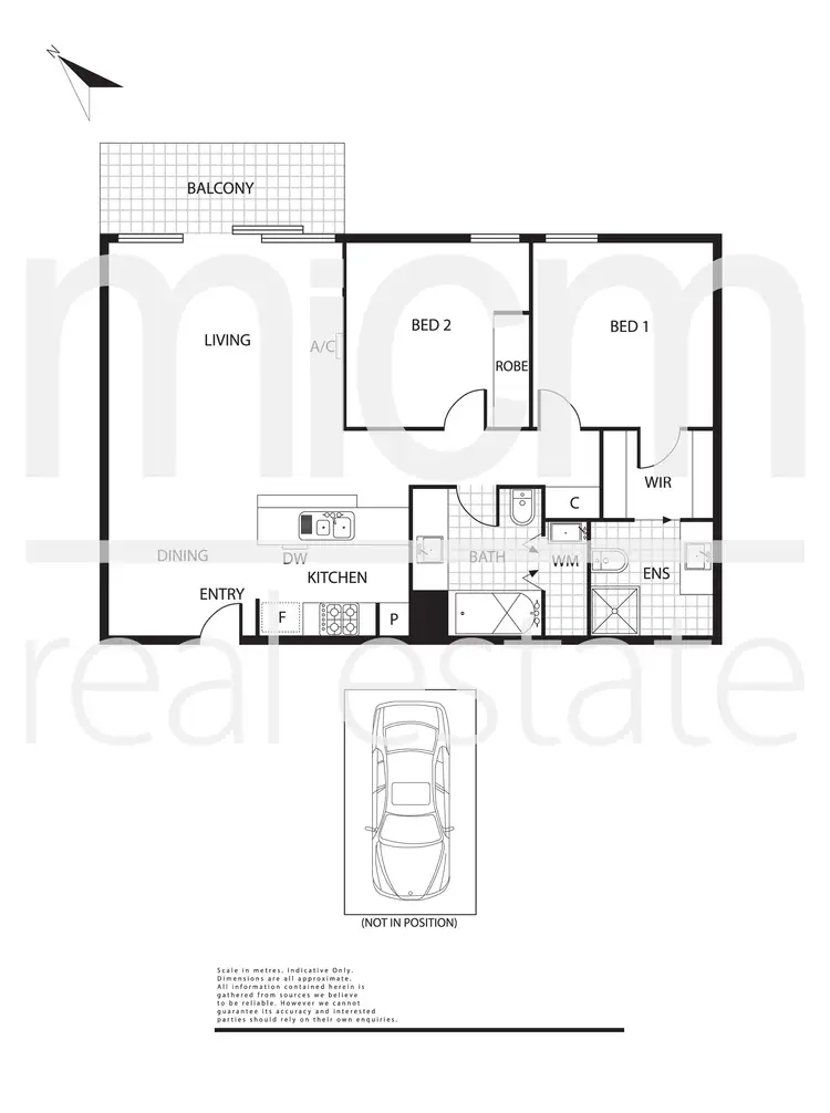 Floorplan of Homely apartment listing, 502G/93 Dow Street, Port Melbourne VIC 3207