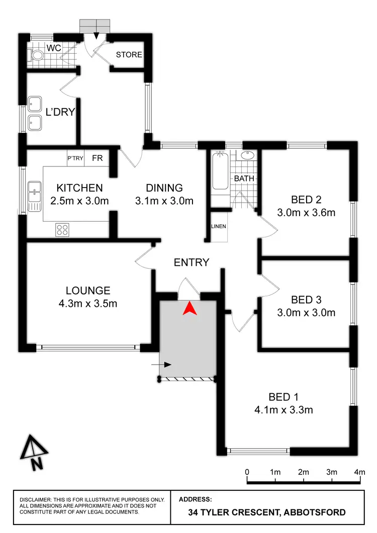 Floorplan of Homely house listing, 34 Tyler Crescent, Abbotsford NSW 2046