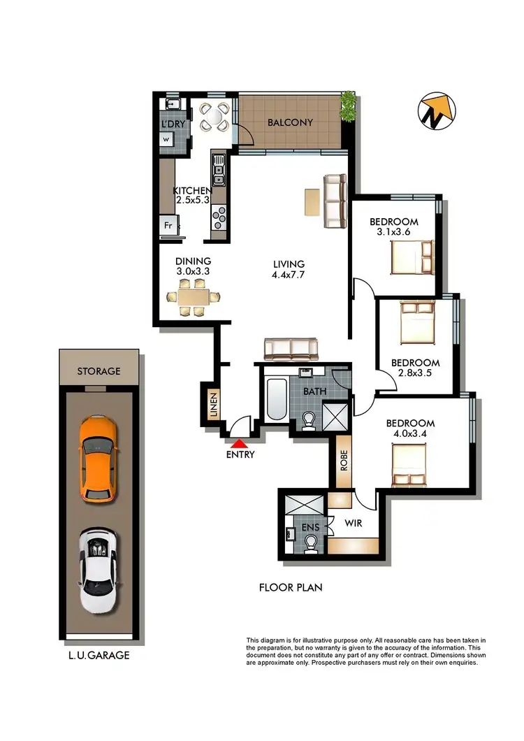 Floorplan of Homely apartment listing, 8/509 New South Head Road, Double Bay NSW 2028