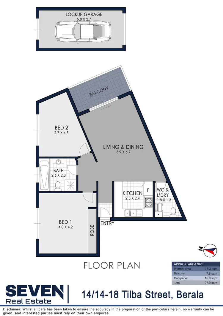 Floorplan of Homely apartment listing, 14/14-18 Tilba Street, Berala NSW 2141
