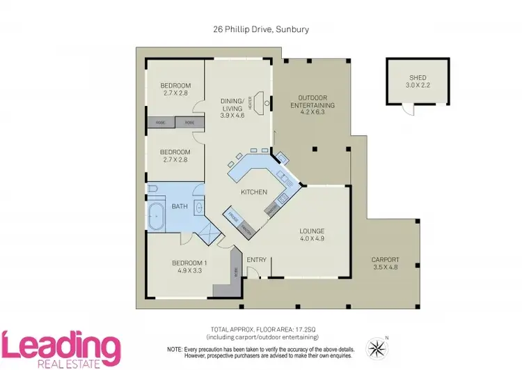Floorplan of Homely house listing, 26 Phillip Drive, Sunbury VIC 3429