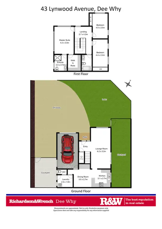 Floorplan of Homely townhouse listing, 43 Lynwood Avenue, Dee Why NSW 2099