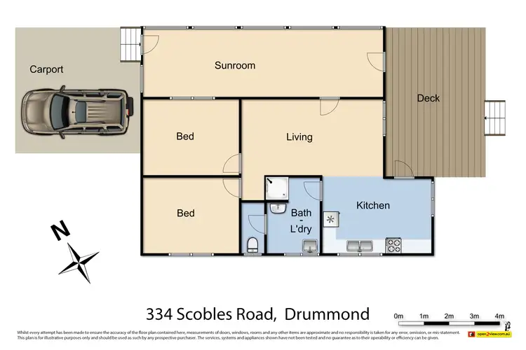 Floorplan of Homely house listing, 334 Scobles Road, Drummond VIC 3461