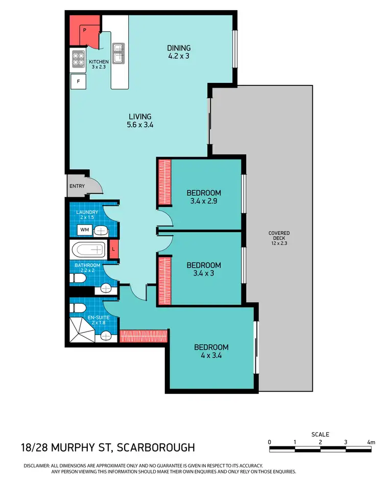 Floorplan of Homely unit listing, 18/28 Murphy Street, Scarborough QLD 4020
