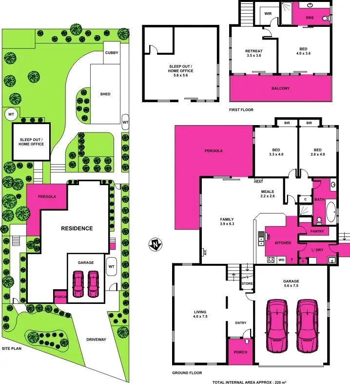 Floorplan of Homely house listing, 8 Rolfe Court, Leopold VIC 3224