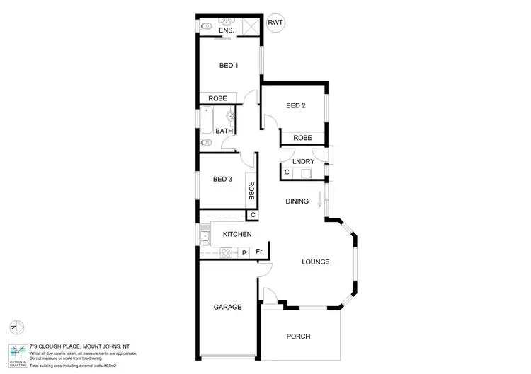 Floorplan of Homely unit listing, 7/9 Clough Place, Mount Johns NT 874