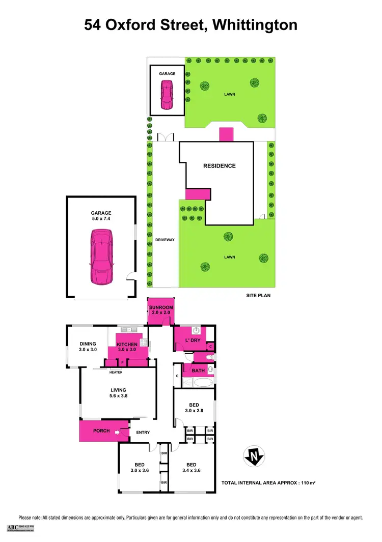 Floorplan of Homely house listing, 54 Oxford Street, Whittington VIC 3219