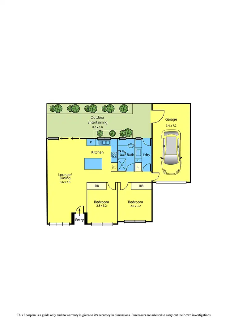Floorplan of Homely unit listing, 2/37 Wren Street, Altona VIC 3018