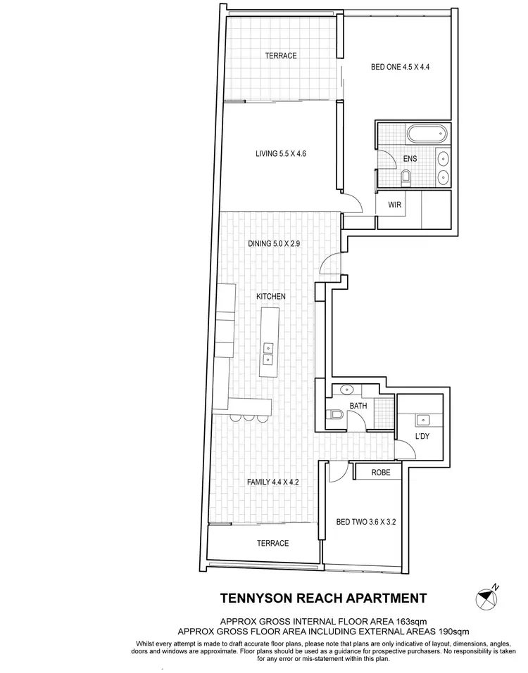 Floorplan of Homely apartment listing, 5414/197 King Arthur Terrace, Tennyson QLD 4105