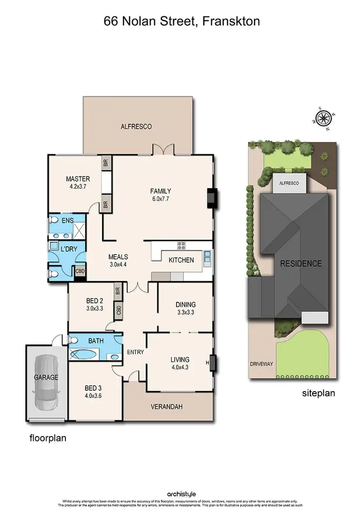 Floorplan of Homely house listing, 66 Nolan Street, Frankston VIC 3199