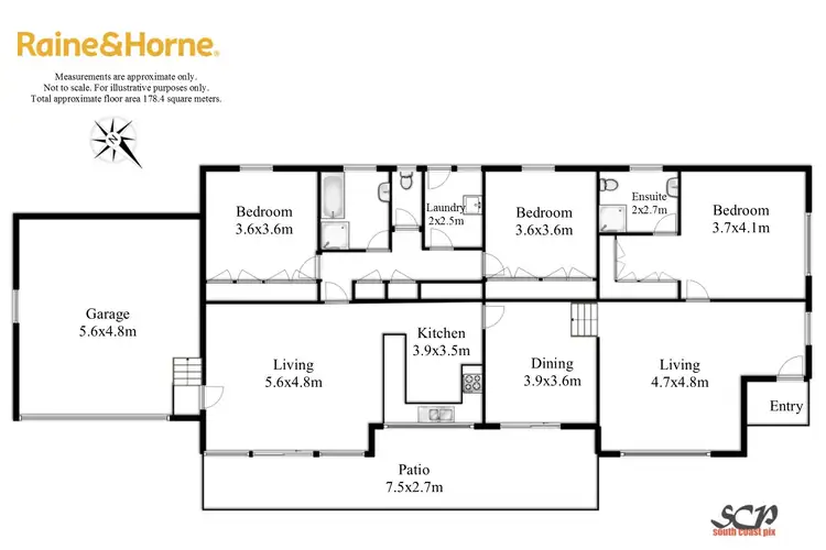 Floorplan of Homely house listing, 10B Caley Place, Sunshine Bay NSW 2536