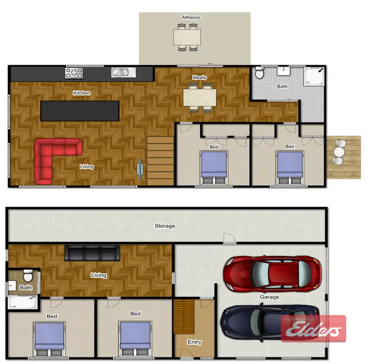 Floorplan of Homely house listing, 22 Jasmine Crescent, Shailer Park QLD 4128