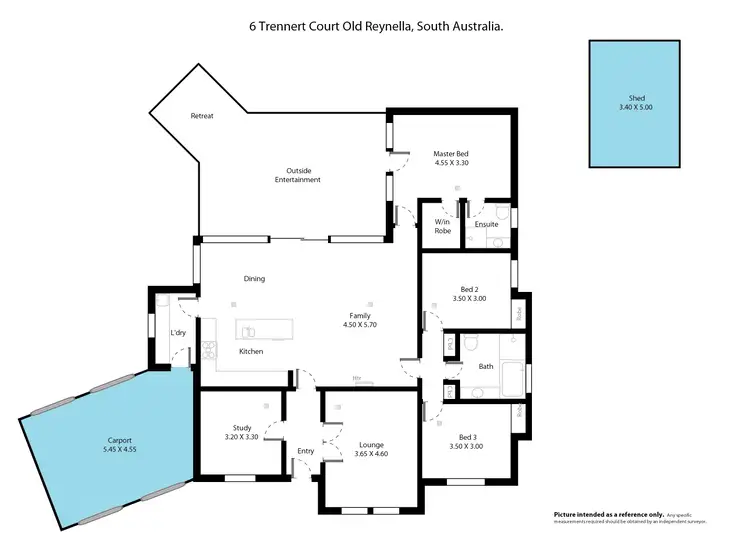 Floorplan of Homely house listing, 6 Trennert Court, Old Reynella SA 5161