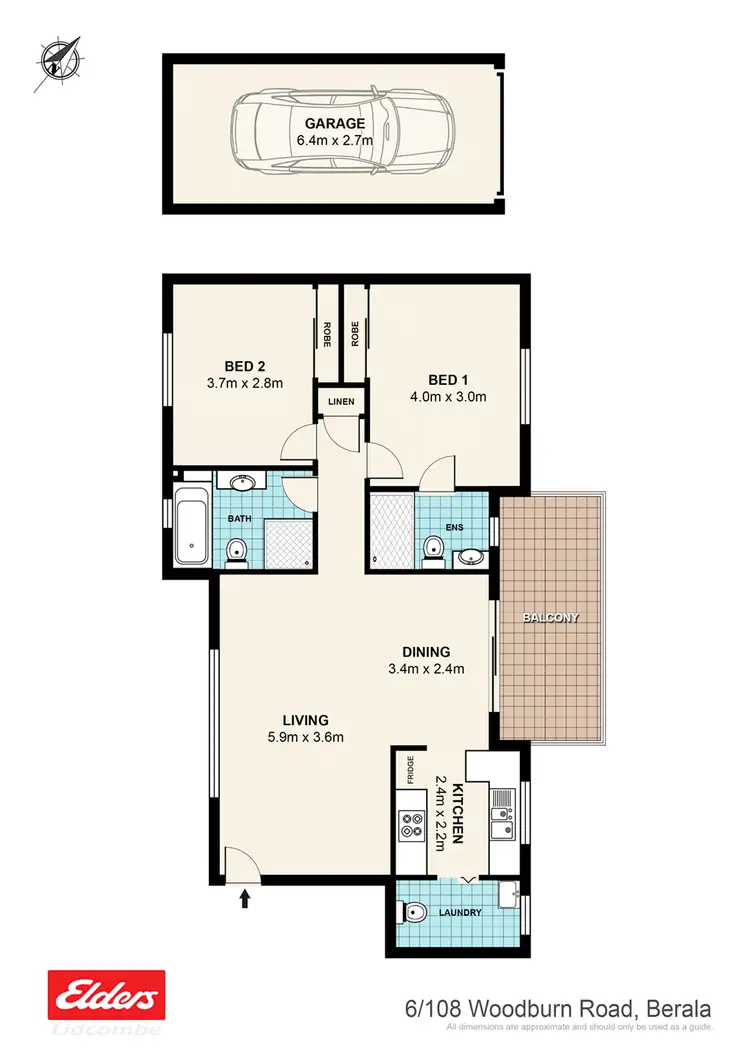 Floorplan of Homely apartment listing, 6 /108 WOODBURN ROAD, Berala NSW 2141