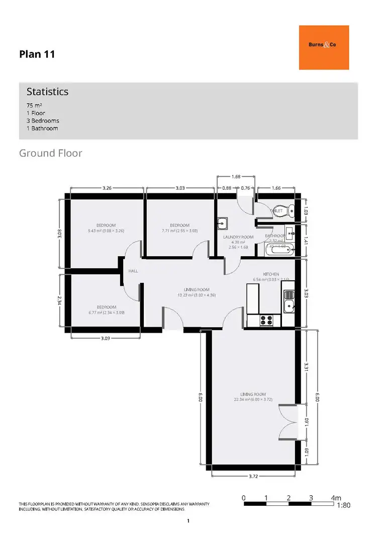 Floorplan of Homely house listing, 20 Hawdon Street, Dareton NSW 2717