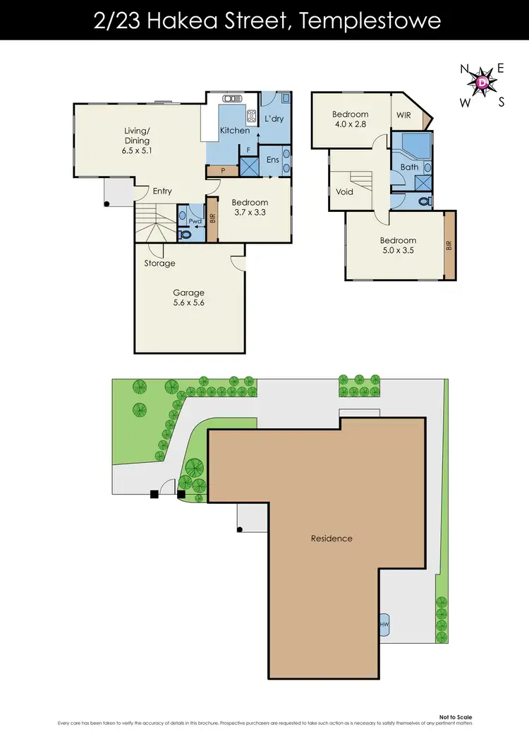 Floorplan of Homely townhouse listing, 2/23 Hakea Street, Templestowe VIC 3106