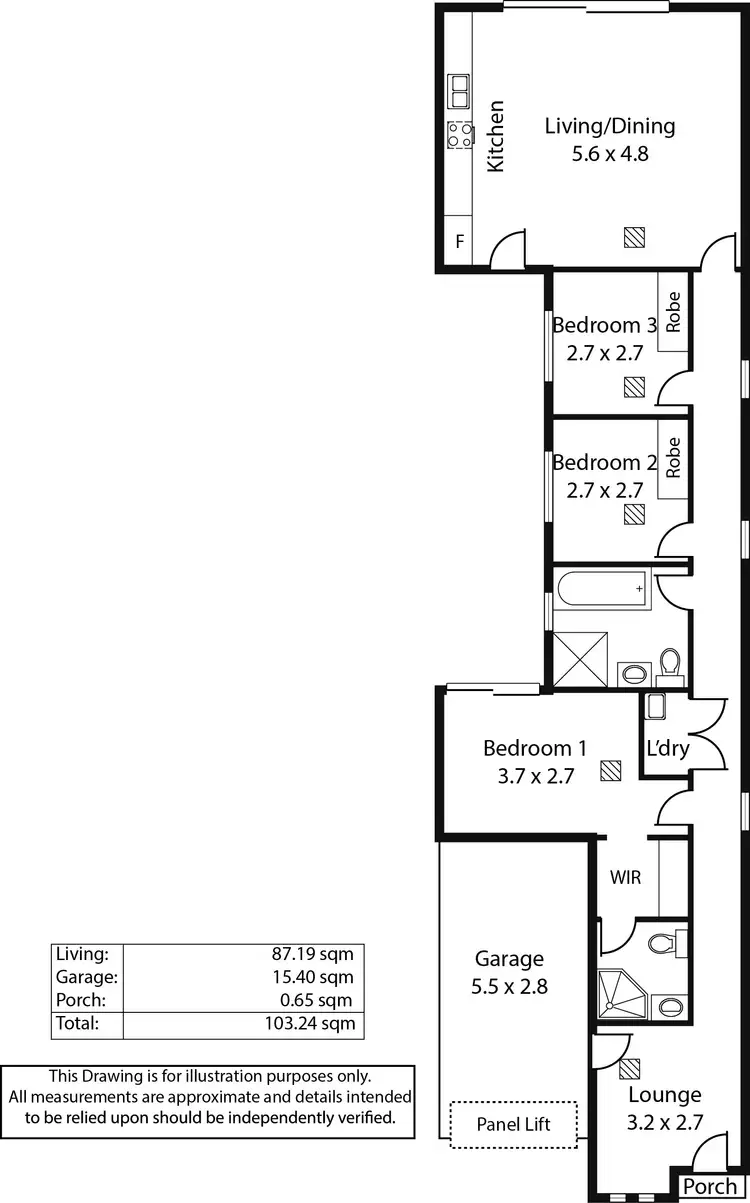 Floorplan of Homely house listing, 36 Centenary Circuit, Andrews Farm SA 5114