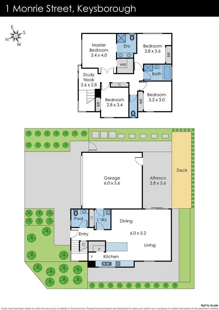 Floorplan of Homely house listing, 1 Monrie Street, Keysborough VIC 3173