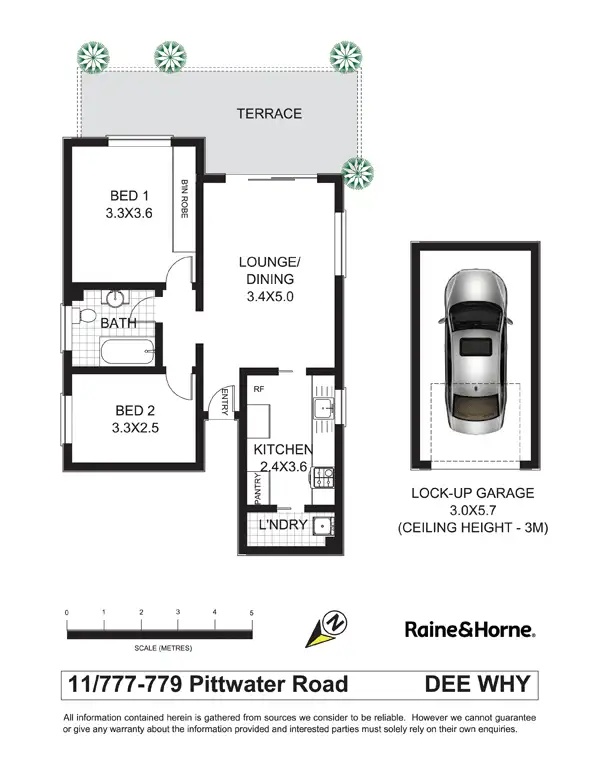 Floorplan of Homely unit listing, 11/777-779 Pittwater Road, Dee Why NSW 2099