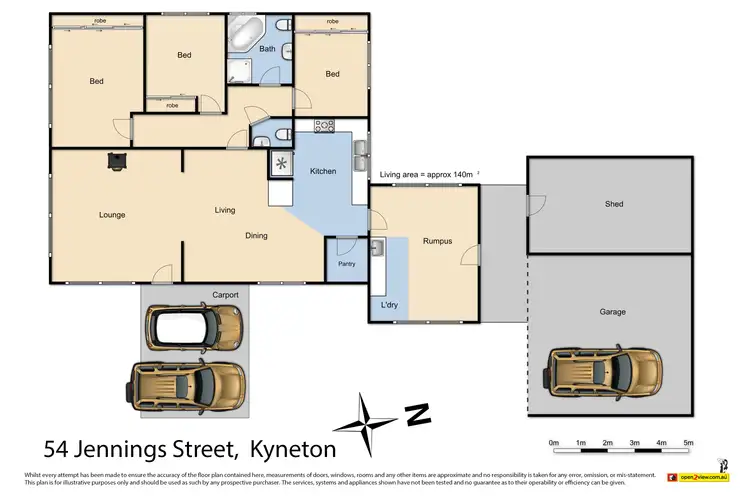 Floorplan of Homely house listing, 54 Jennings Street, Kyneton VIC 3444