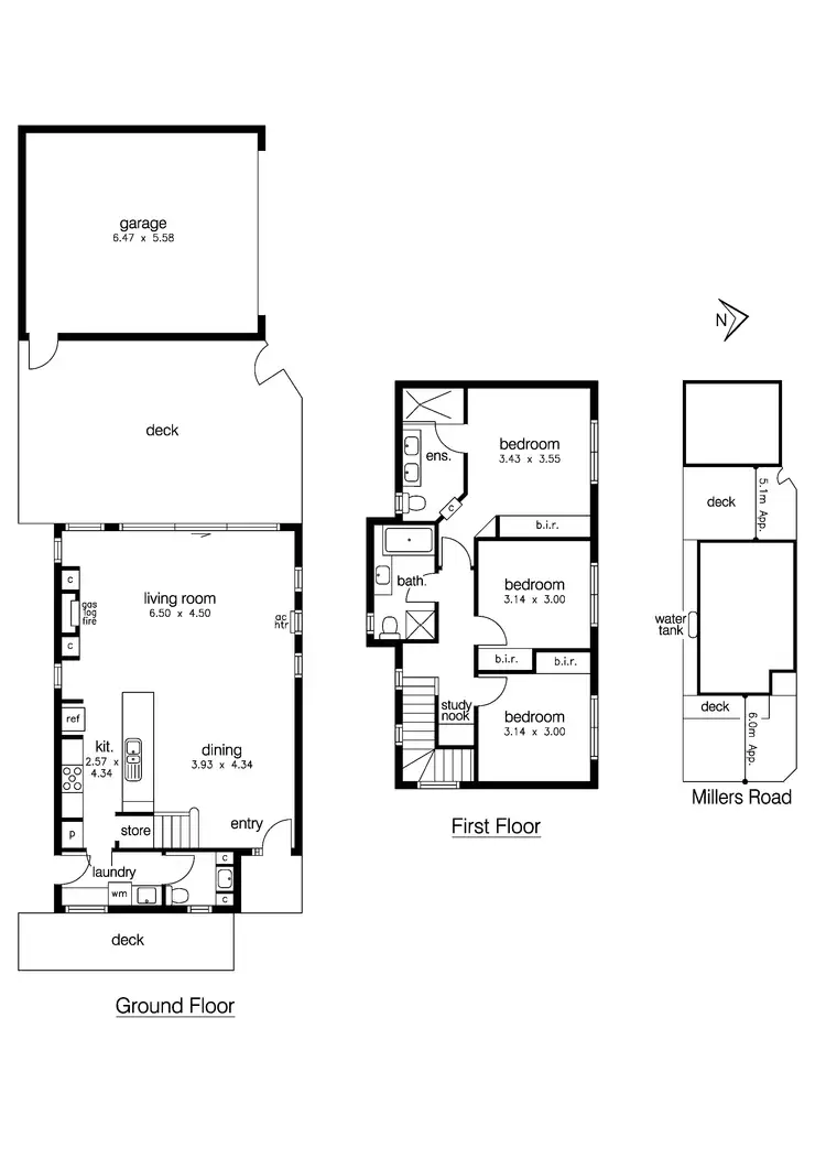 Floorplan of Homely townhouse listing, 1/27 Millers Road, Altona VIC 3018