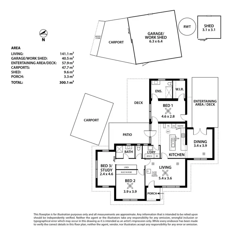 Floorplan of Homely house listing, 6 Dorset Lane, Oakbank SA 5243