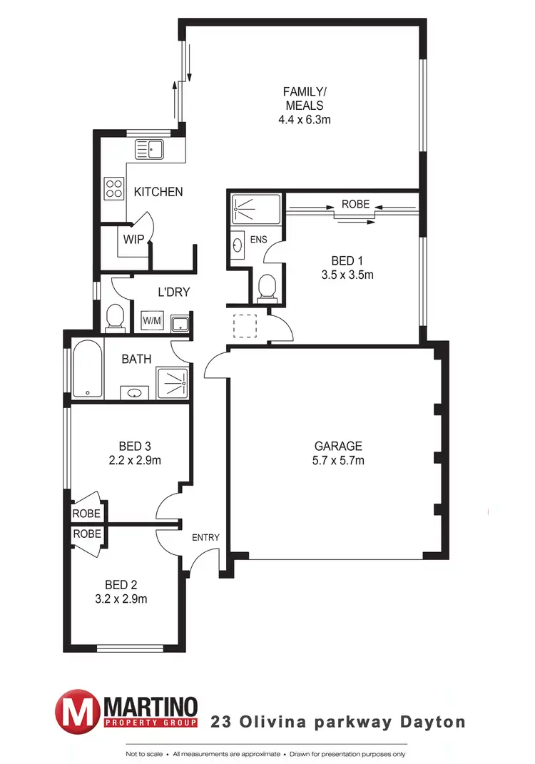 Floorplan of Homely house listing, 23 Olivina Parkway, Dayton WA 6055