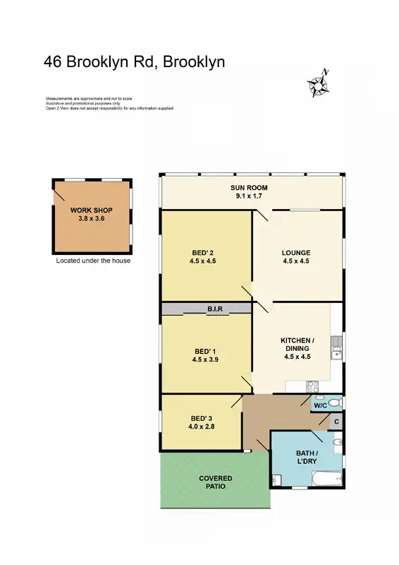 Floorplan of Homely house listing, 46 Brooklyn Road, Brooklyn NSW 2083