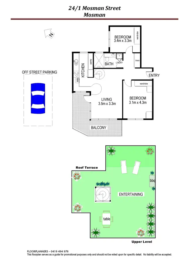 Floorplan of Homely apartment listing, 24/1 Mosman Street, Mosman NSW 2088