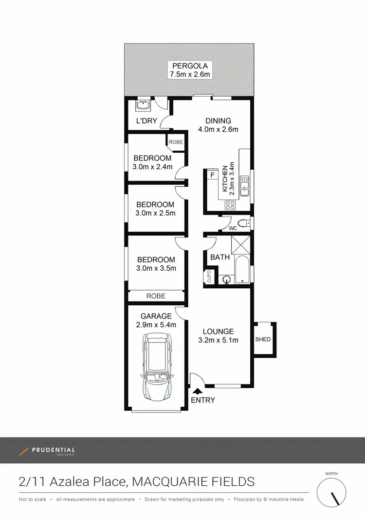 Floorplan of Homely house listing, 2/11 Azalea Place, Macquarie Fields NSW 2564