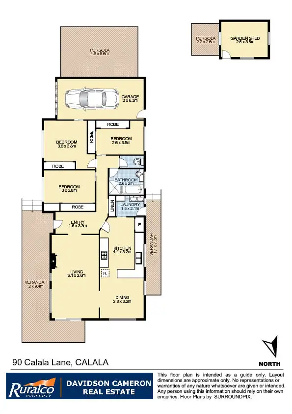 Floorplan of Homely house listing, 90 Calala Lane, Tamworth NSW 2340
