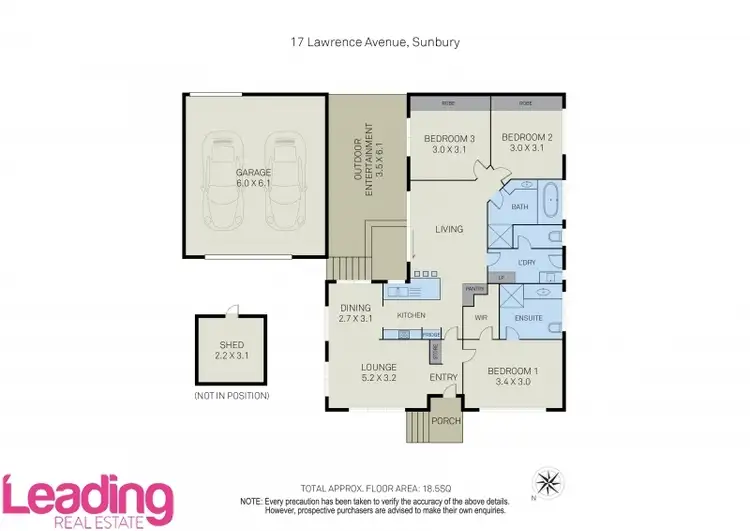 Floorplan of Homely house listing, 17 Lawrence Avenue, Sunbury VIC 3429