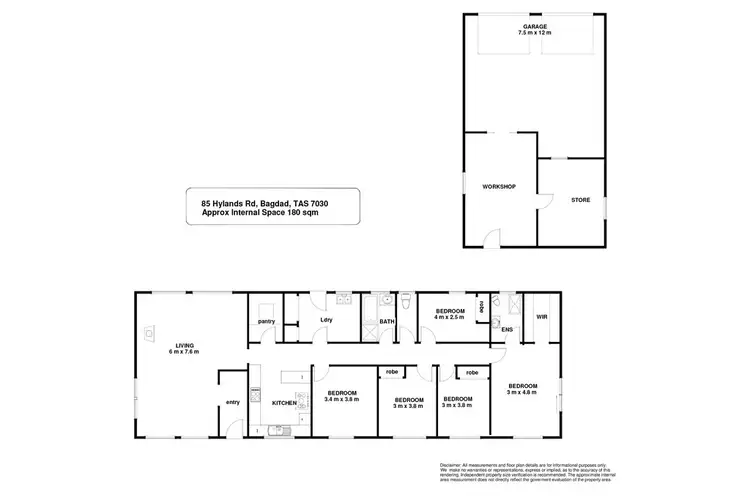 Floorplan of Homely house listing, 85 Hylands Road, Bagdad TAS 7030