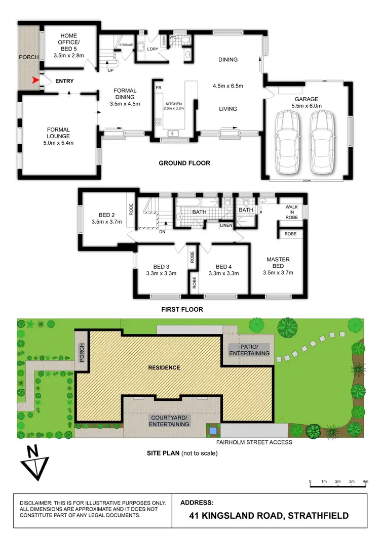 Floorplan of Homely house listing, 41 KINGSLAND ROAD, Strathfield NSW 2135