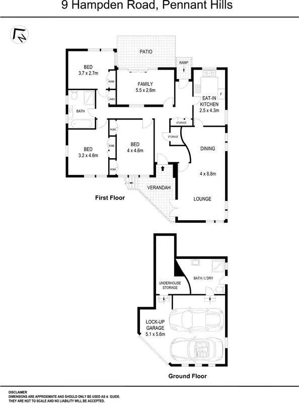 Floorplan of Homely house listing, 9 Hampden Road, Pennant Hills NSW 2120