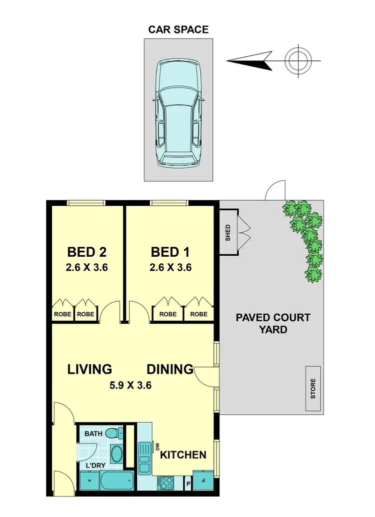 Floorplan of Homely apartment listing, 4/164 Napier Street, Essendon VIC 3040
