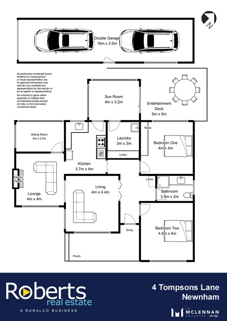 Floorplan of Homely house listing, 4 Tompsons Lane, Newnham TAS 7248