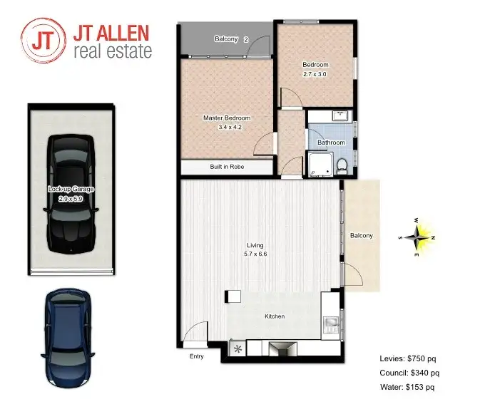 Floorplan of Homely apartment listing, 2/53b Ocean Avenue, Double Bay NSW 2028
