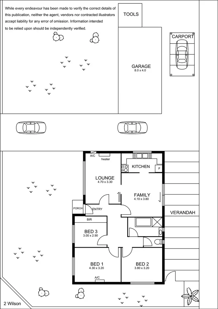Floorplan of Homely house listing, 2 Wilson Avenue (cnr. Thrower Ave), Felixstow SA 5070