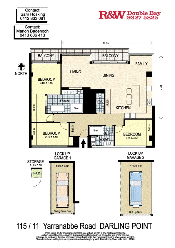 Floorplan of Homely apartment listing, 115/11 Yarranabbe Road, Darling Point NSW 2027